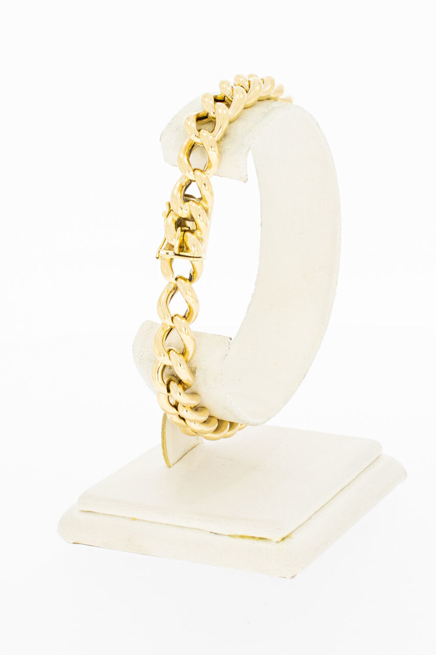 Gourmet armband 14 Karaat - 19,5 cm