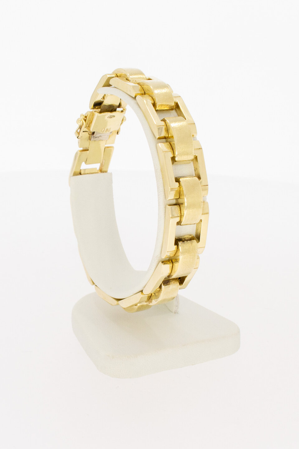 Vintage stavenarmband 14 karaat goud - 19,5 cm