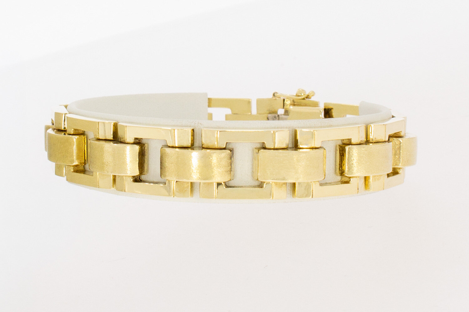 Vintage stavenarmband 14 karaat goud - 19,5 cm