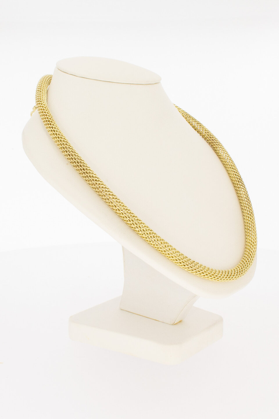 14 karaat gouden gevlochten collier - 44,8 cm