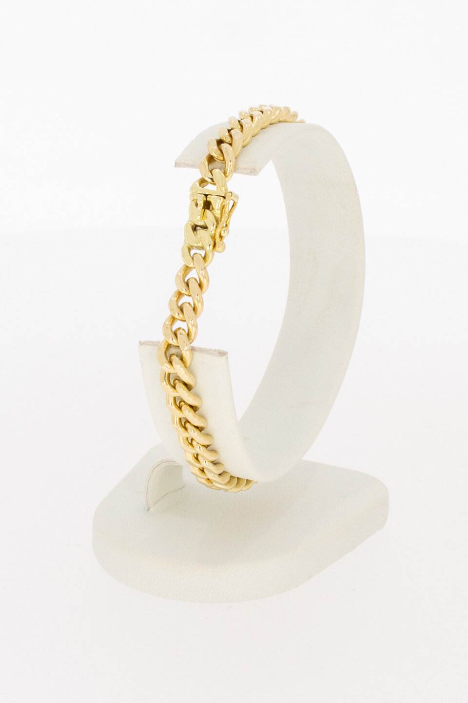 14 karaat gouden Gourmet Plaatarmband - 18,8 cm