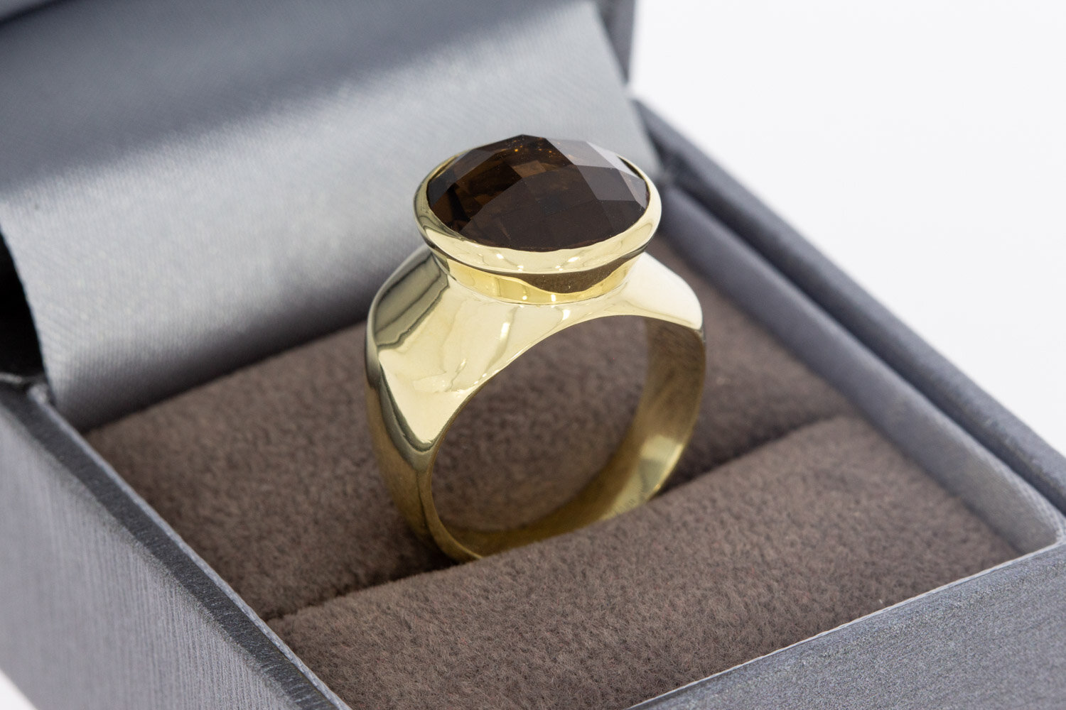 Pinkring 14 karaat geelgoud - 16,1 mm