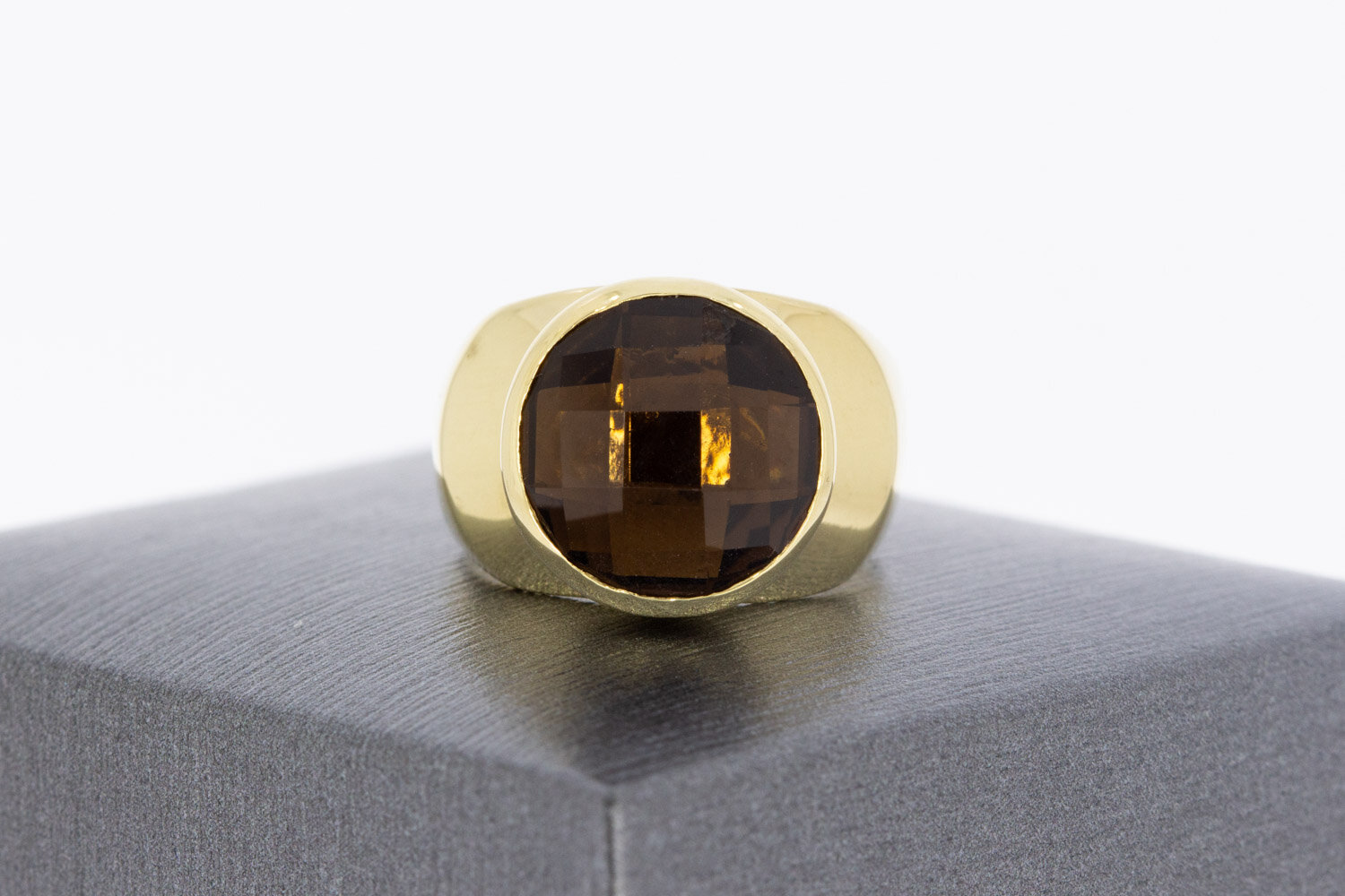 Pinkring 14 karaat geelgoud - 16,1 mm
