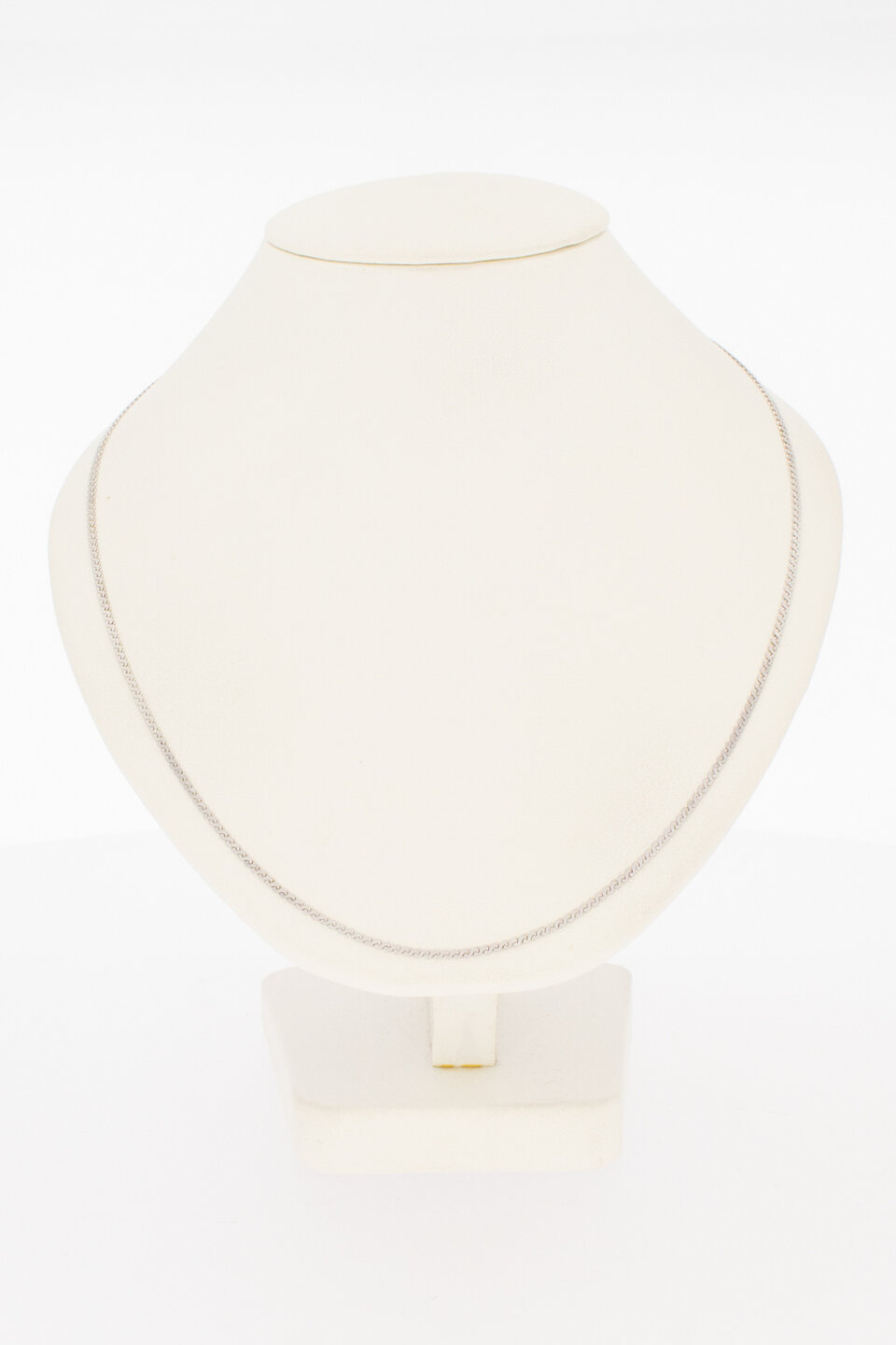 18 karaat witgouden ketting - 50,7 cm