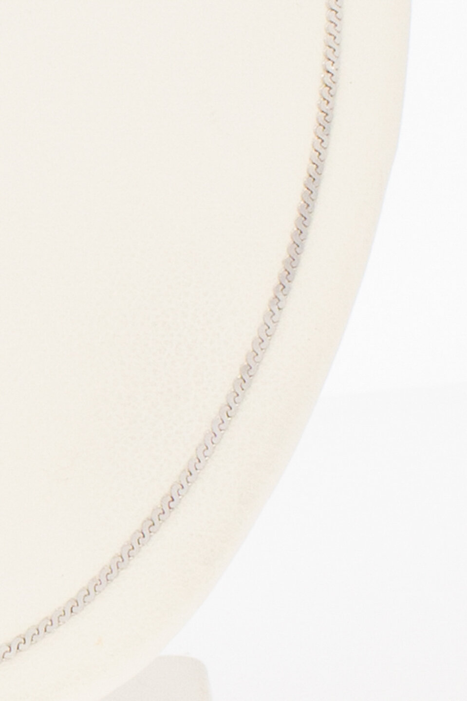 18 karaat witgouden ketting - 50,7 cm