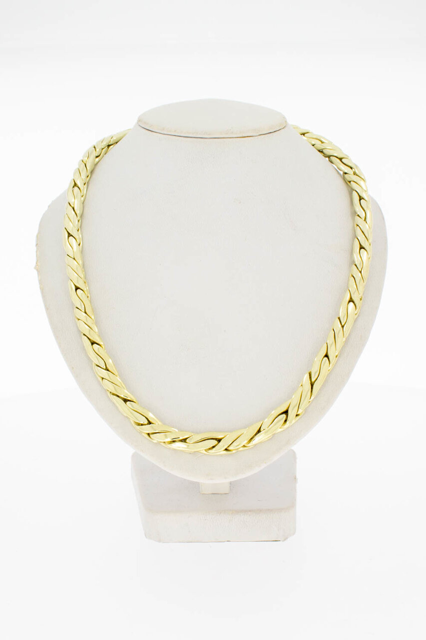 Vossenstaart ketting goud 14 karaat - 46,5 cm