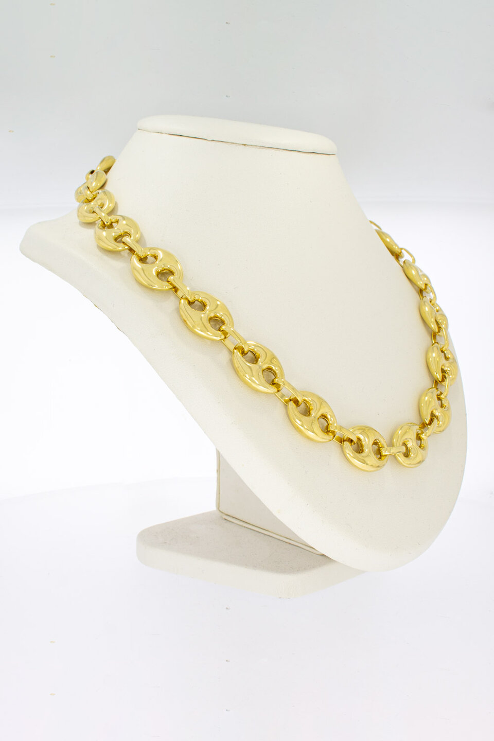 Gouden anker ketting 14 karaat - 82 cm