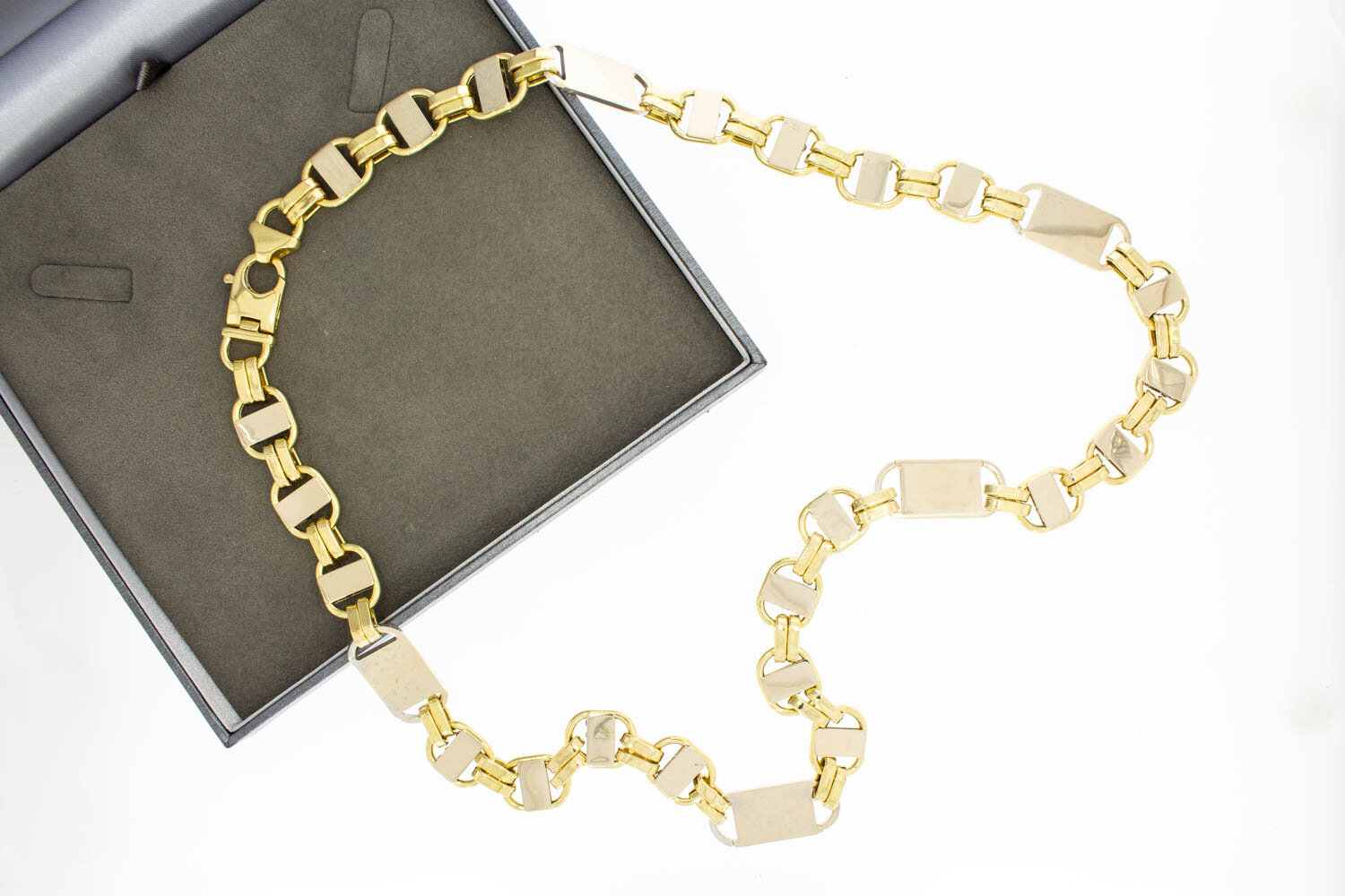 Gouden koningsketting heren 18 karaat - 72,5 cm