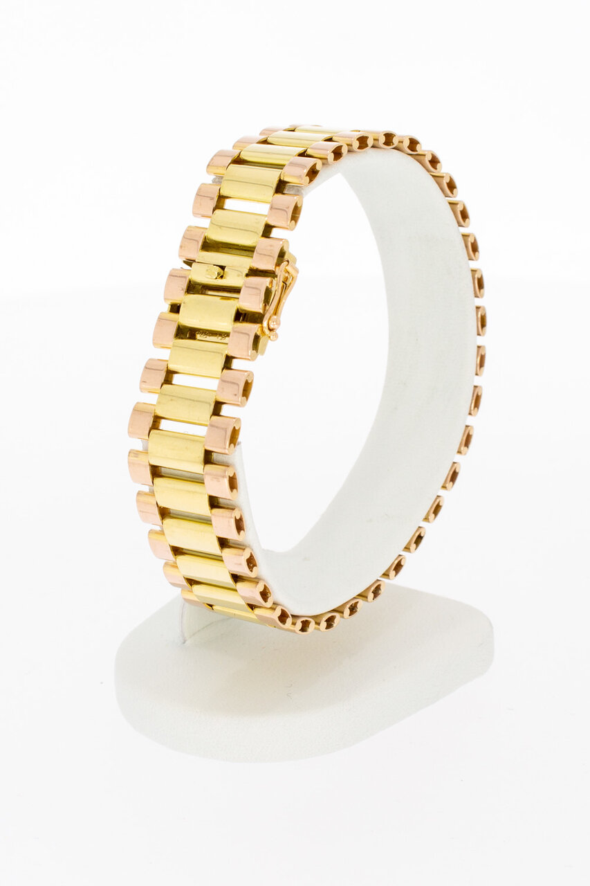 Gouden Rolex armband 18 karaat bicolor - 18,9 cm