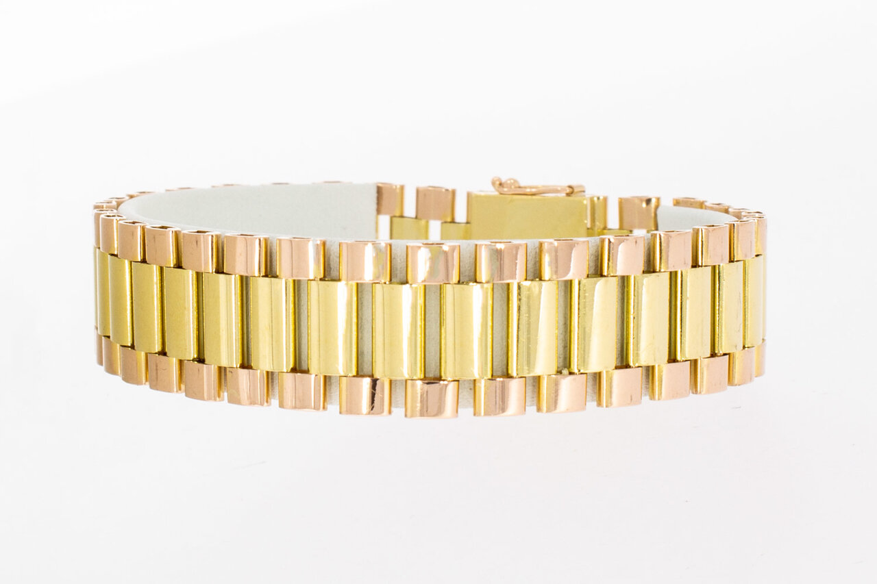 Gouden Rolex armband 18 karaat bicolor - 18,9 cm