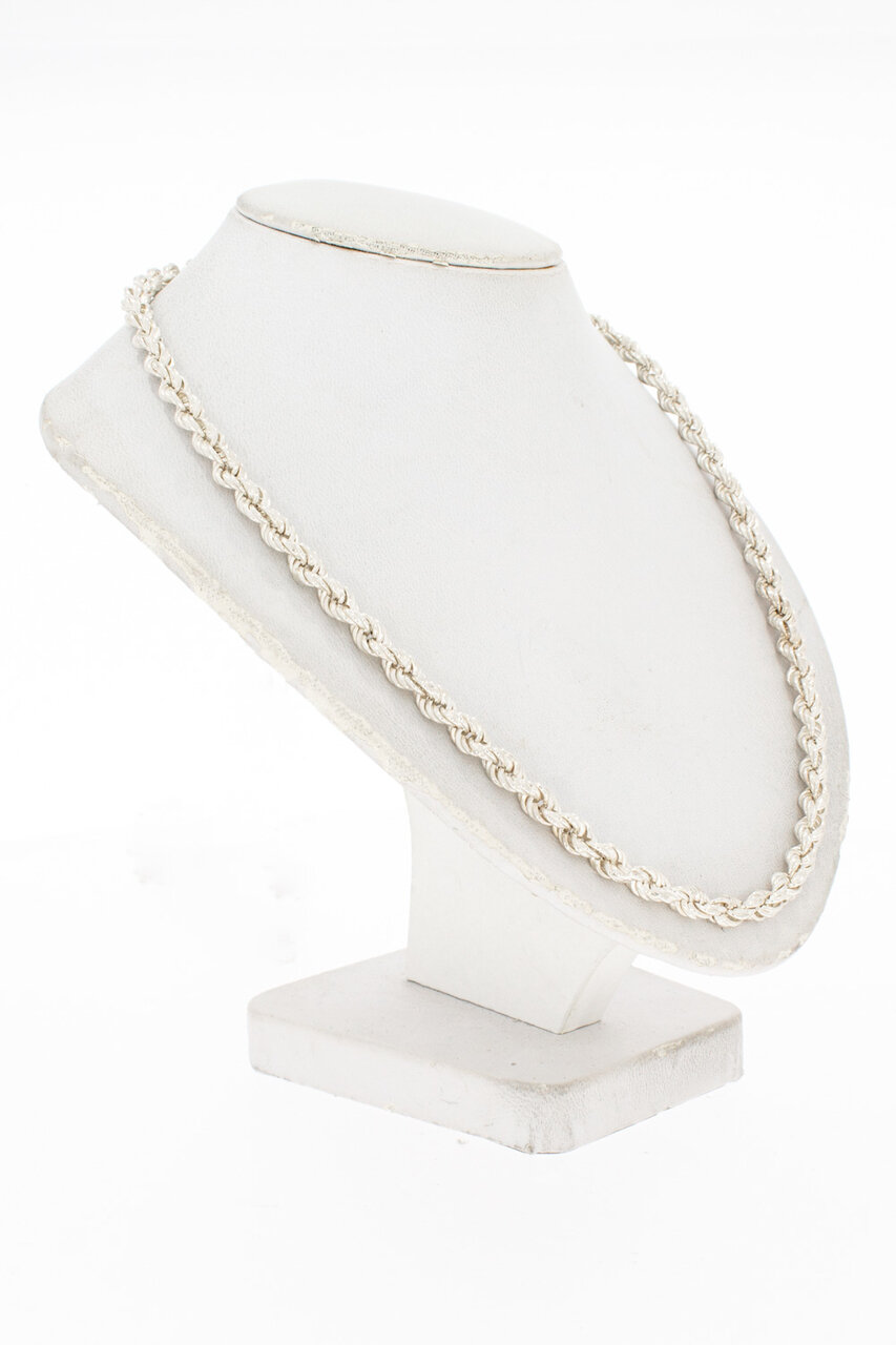 Zilveren koordketting 925 - 90 cm
