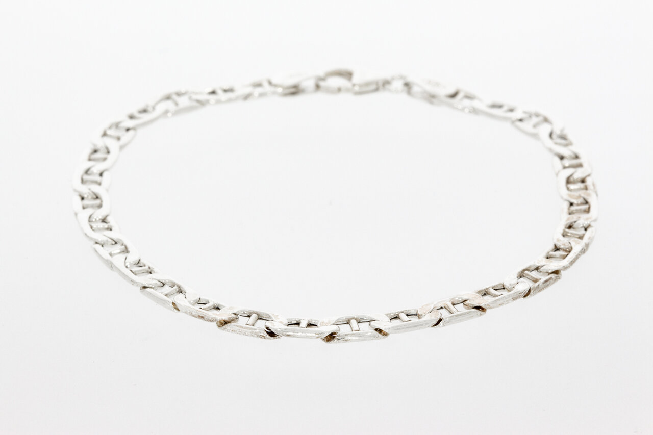 Zilveren ankerarmband 925 - 19,5 cm