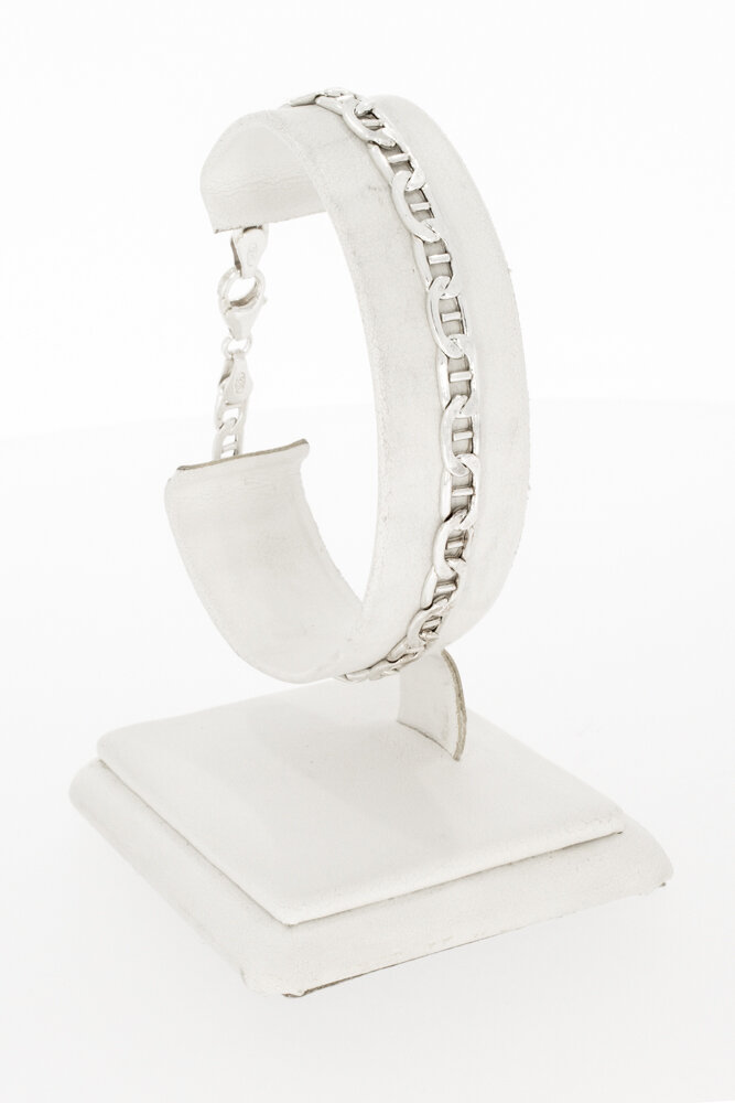 Zilveren valkenoog armband 925 - 20 cm