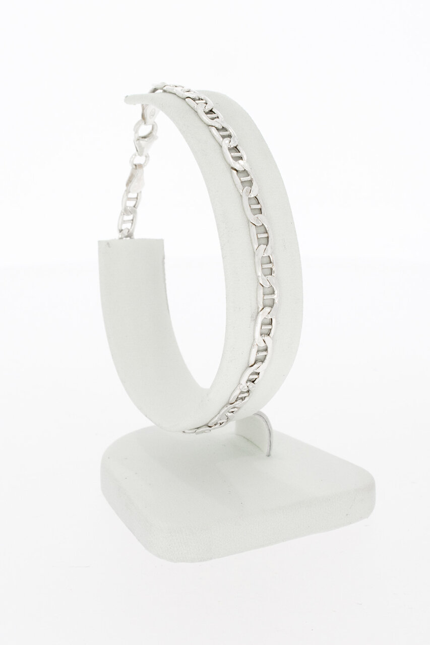 Zilveren valkenoog armband 925 - 19 cm