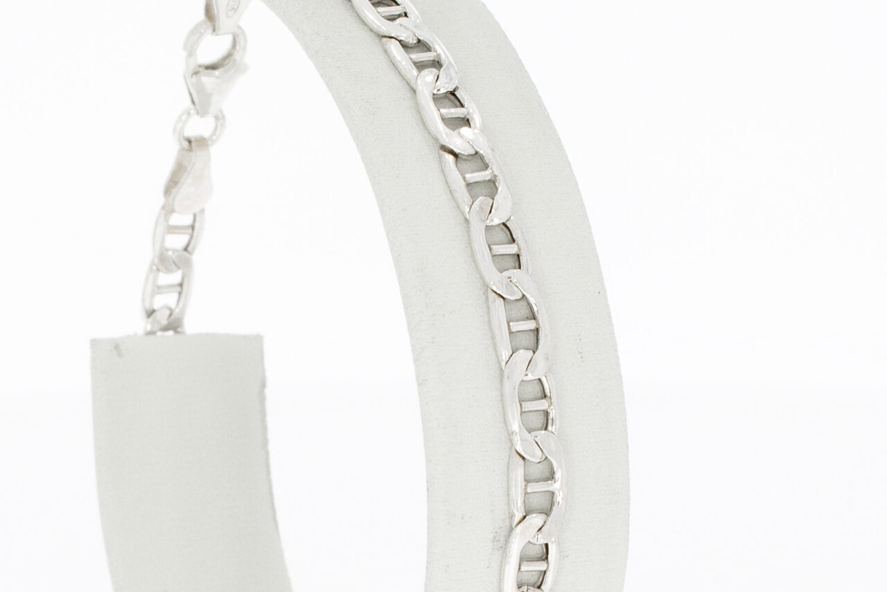 Zilveren valkenoog armband 925 - 19 cm