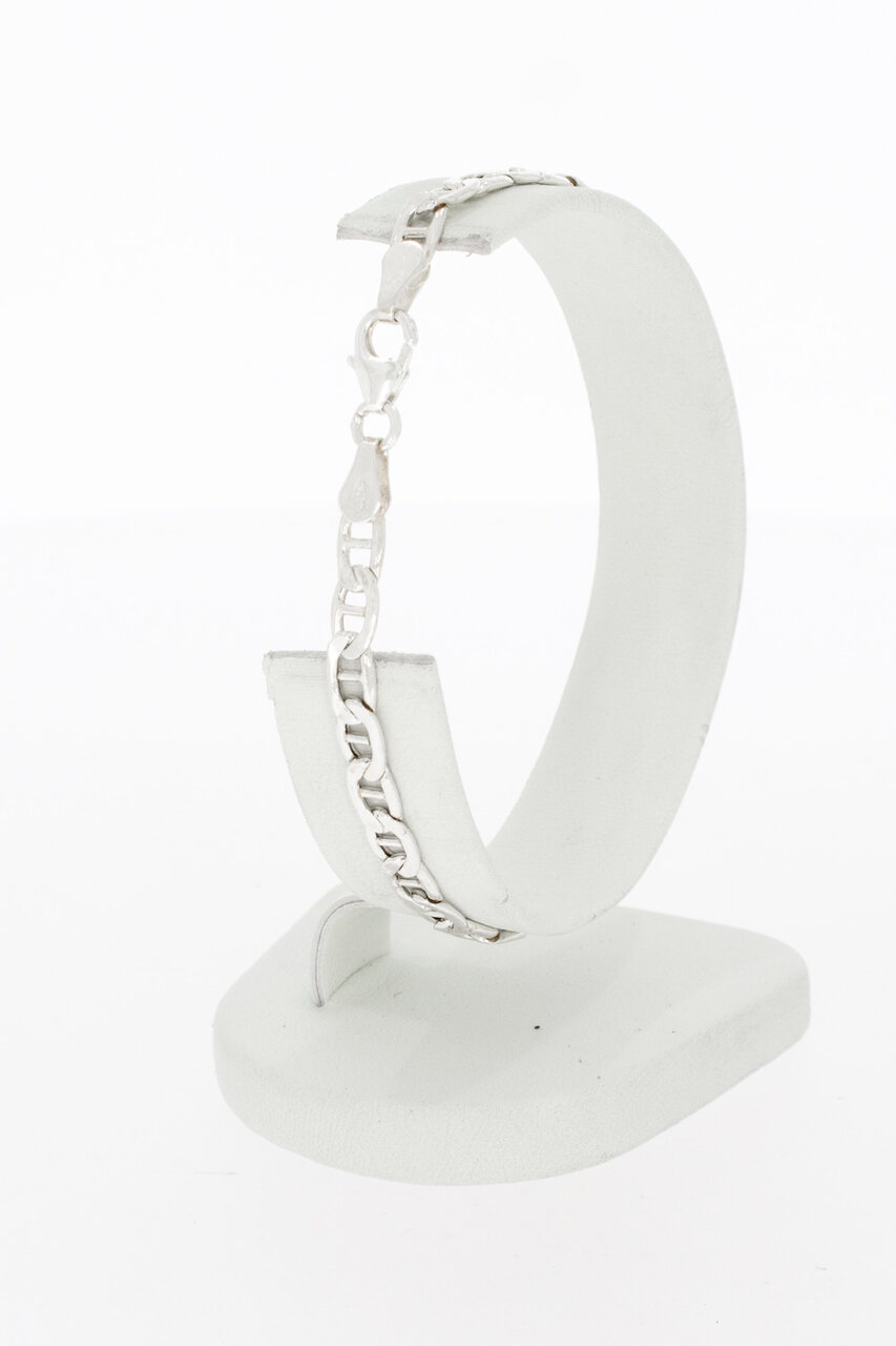 Zilveren valkenoog armband 925 - 19 cm