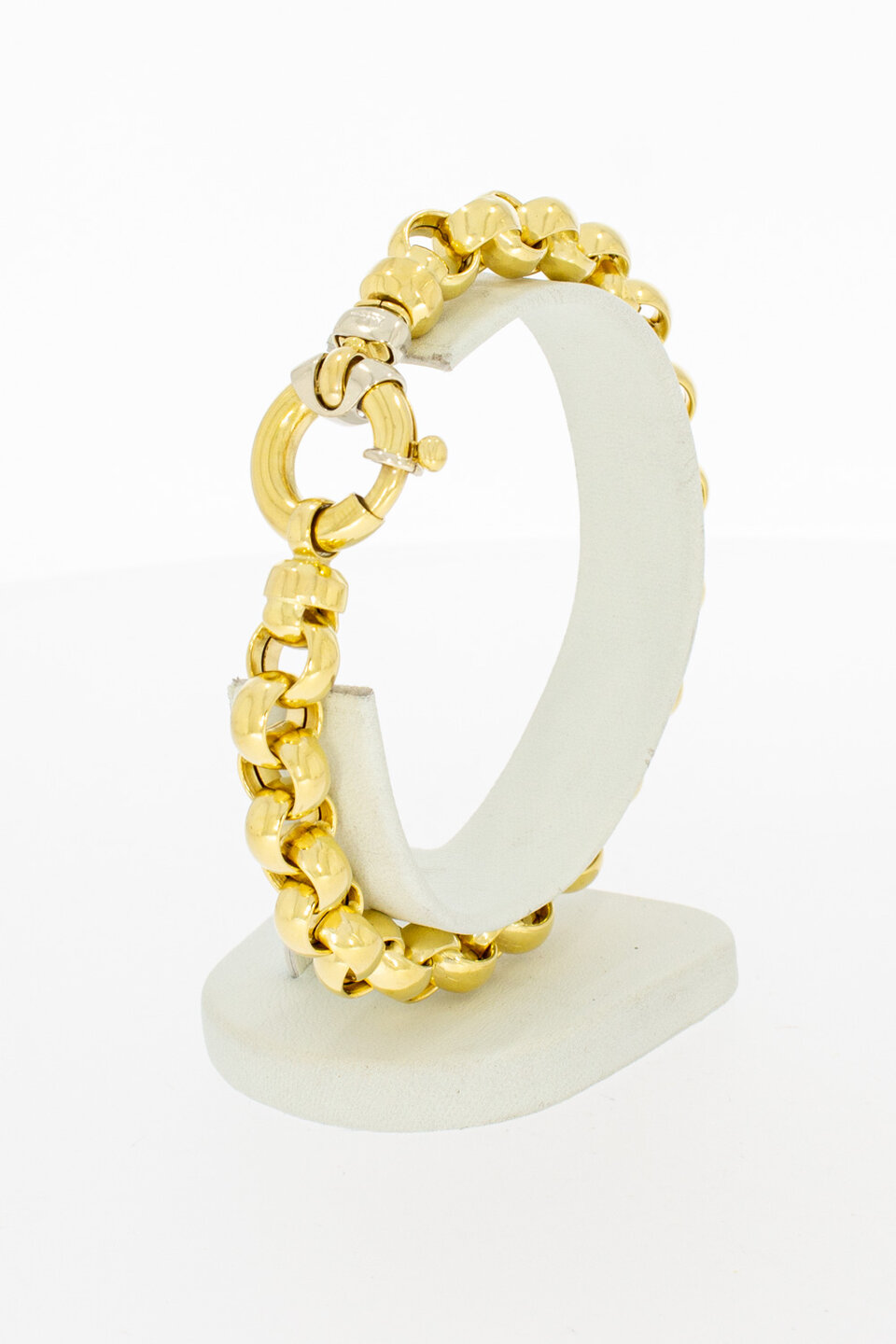Gouden jasseron armband 18 karaat goud - 21,5 cm