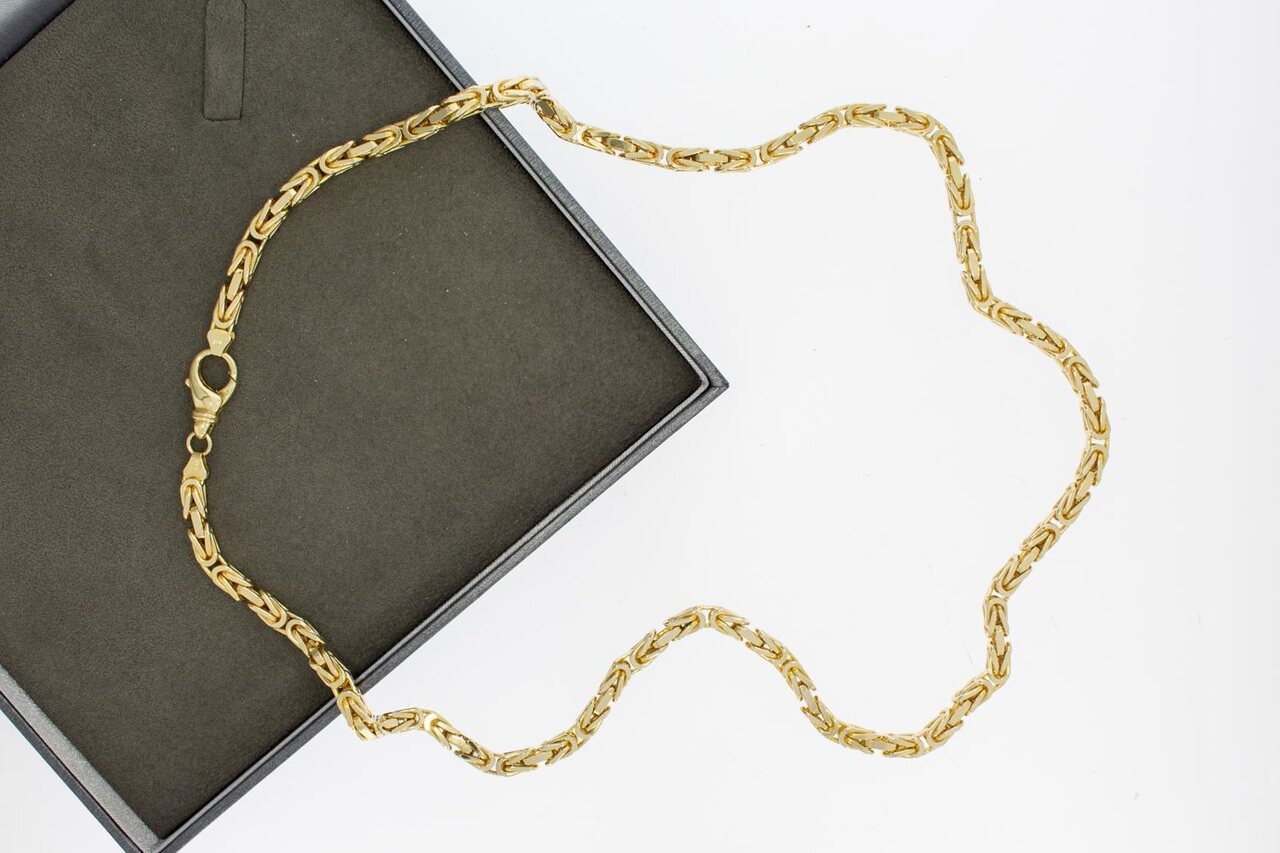 Gouden byzantijnse koningsketting 14 karaat - 60,5 cm