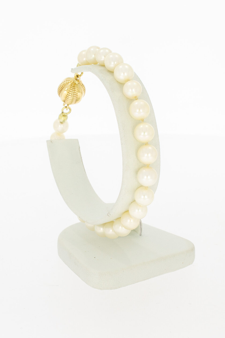 Gouden parelarmband 14 karaat - 21 cm