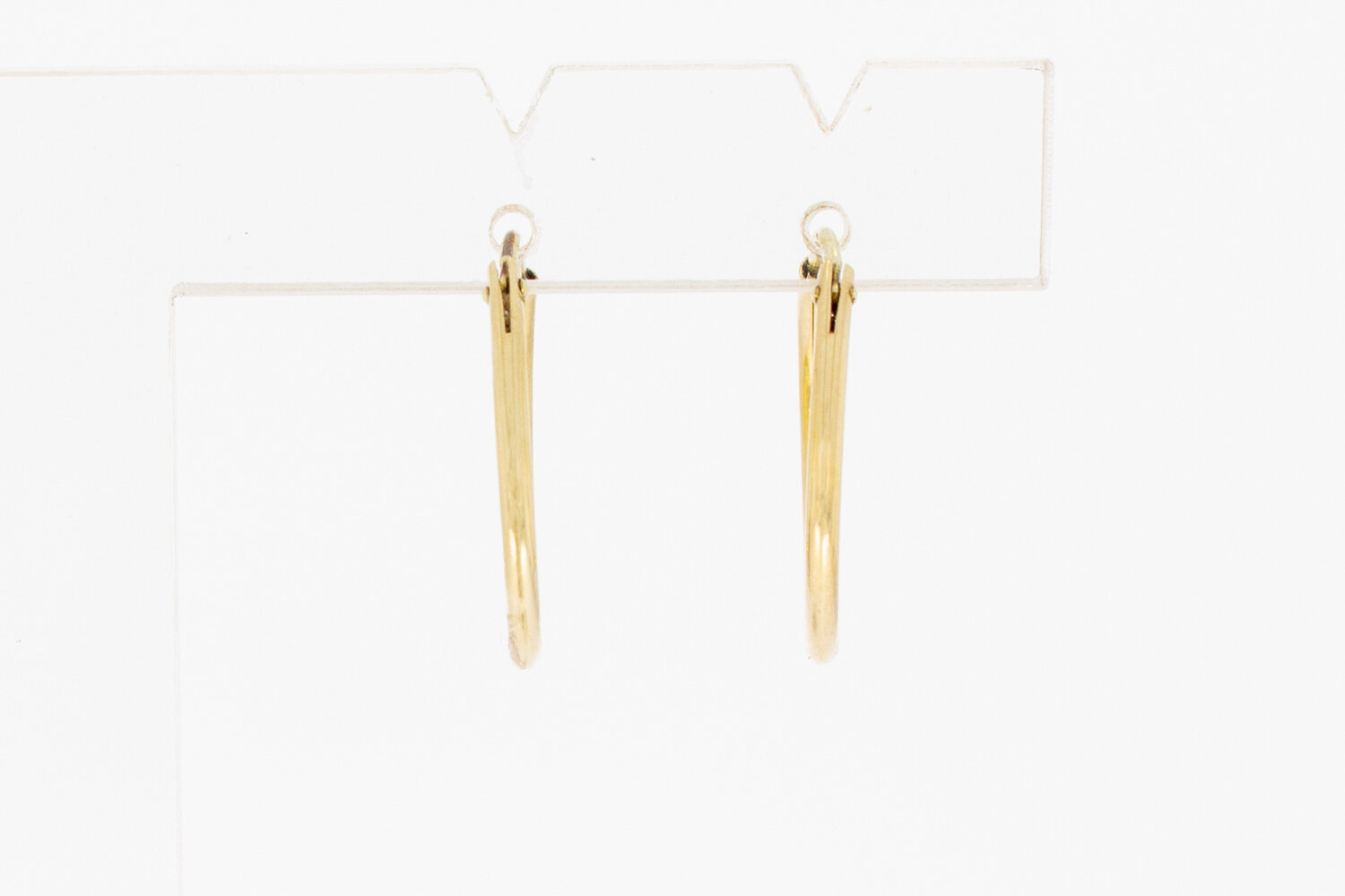 14 karaat gouden oorringen voor dames  1,9 cm