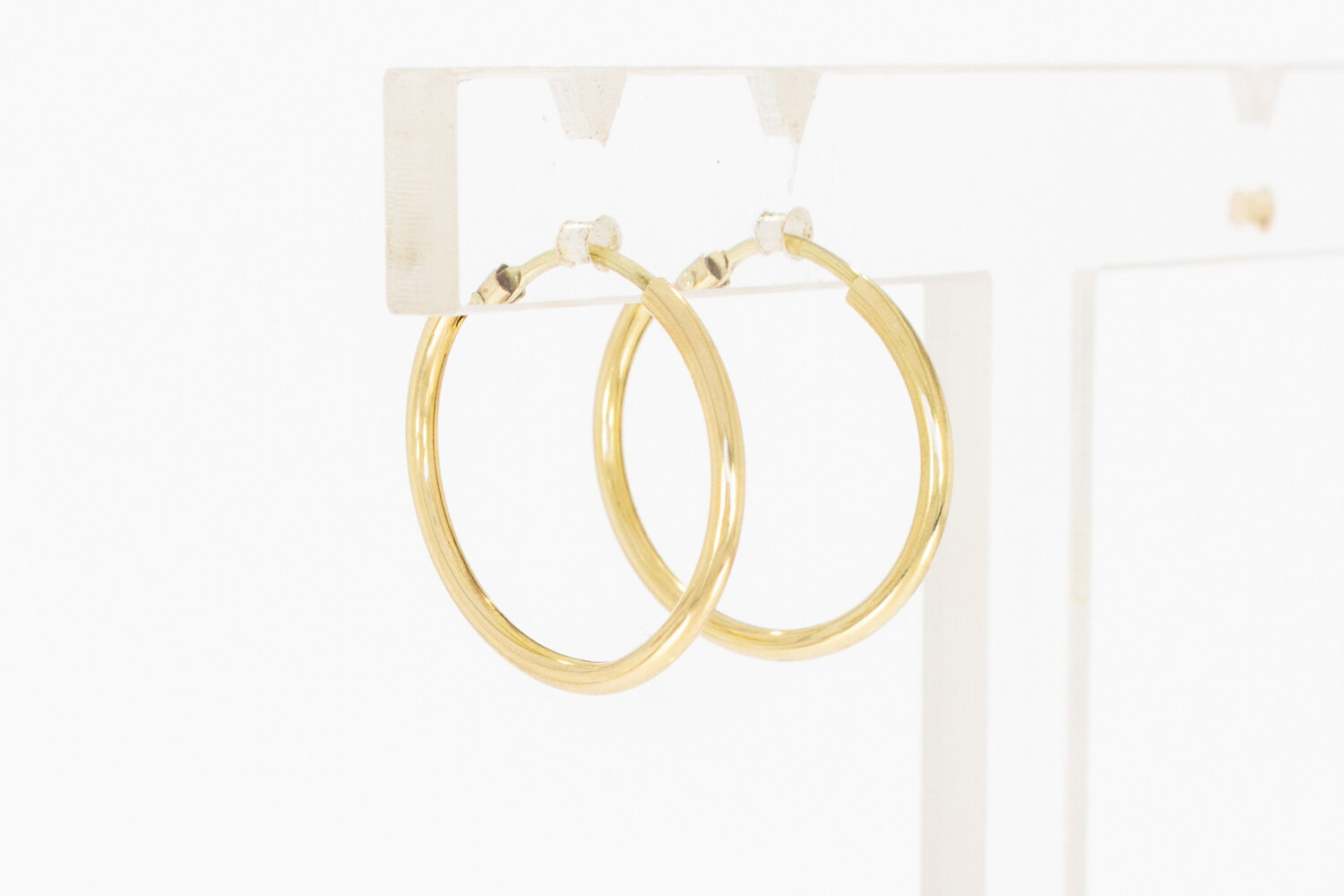 14 karaat gouden oorringen voor dames  1,9 cm