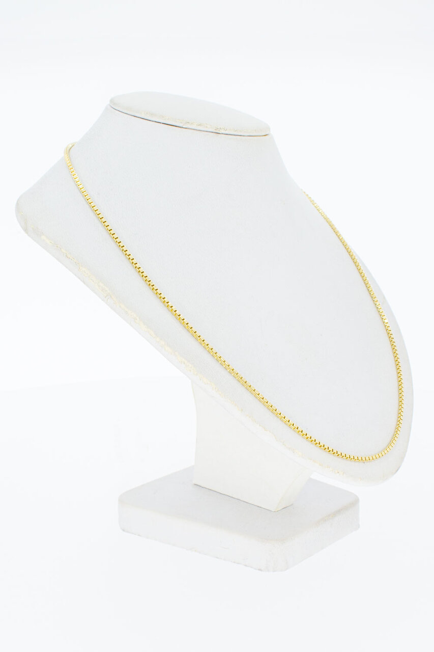 Gouden figaro ketting 14 karaat - 46,7 cm