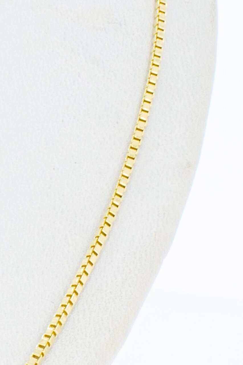 Gouden figaro ketting 14 karaat - 46,7 cm