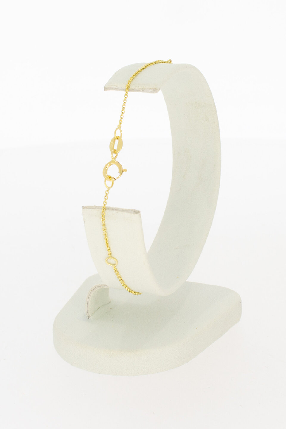 9 karaat fantasie dames armbandje - 18,5 cm