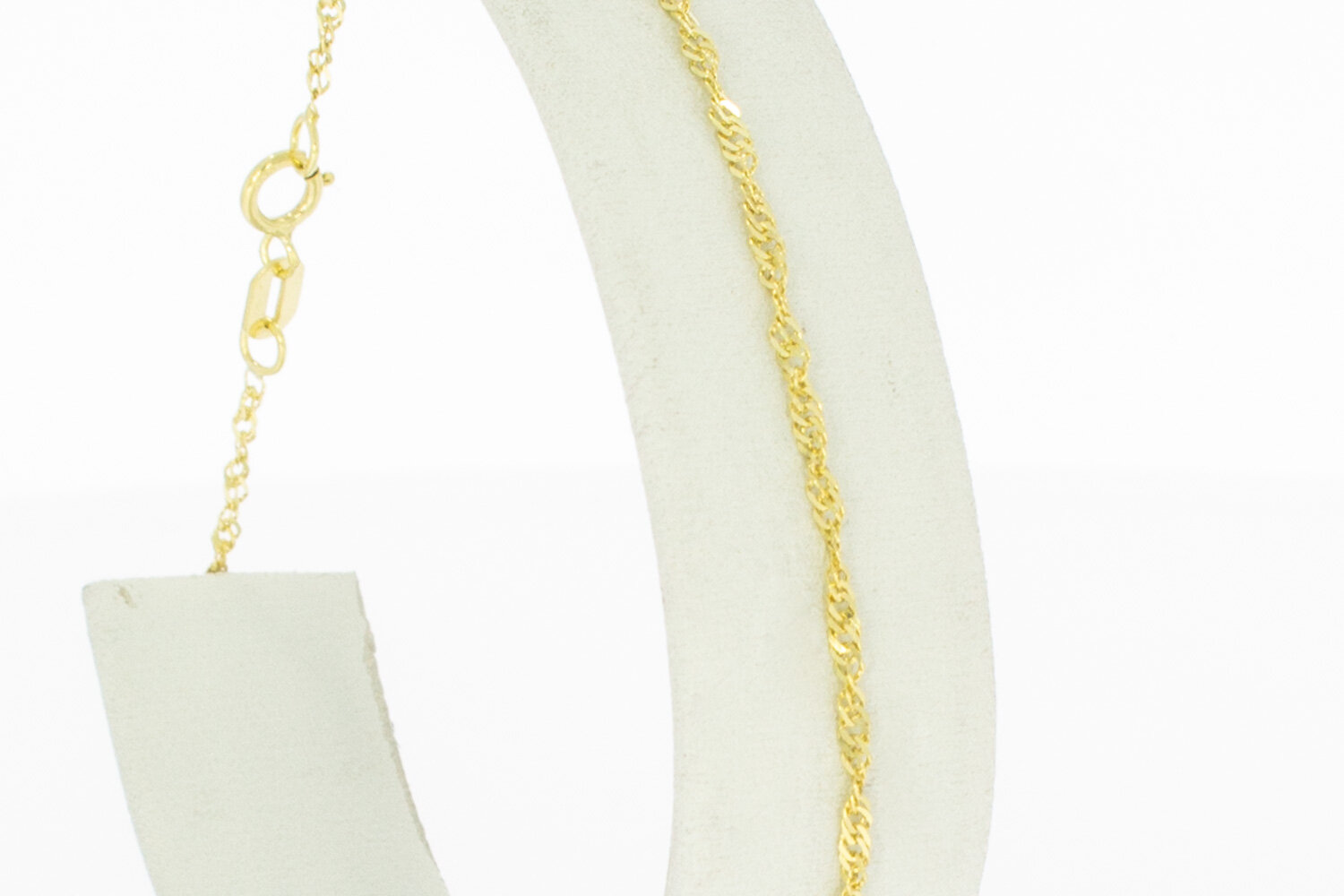 14 karaat goudenarmbandje - 19,5 cm