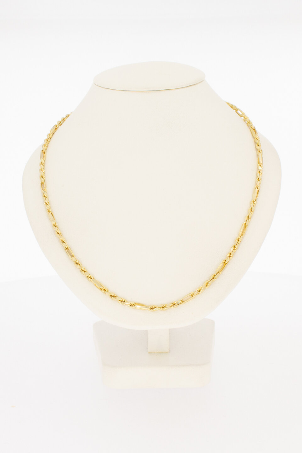 Koordketting 14 karaat geel goud - 44 cm