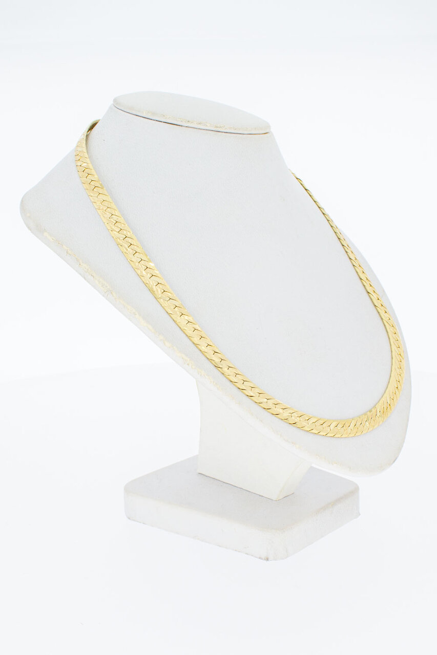 14 Karaat gouden gewalst Gourmet Collier - 40,2 cm