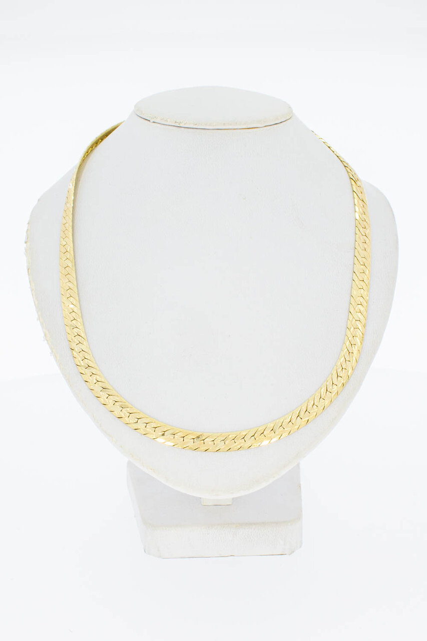 14 Karaat gouden gewalst Gourmet Collier - 40,2 cm