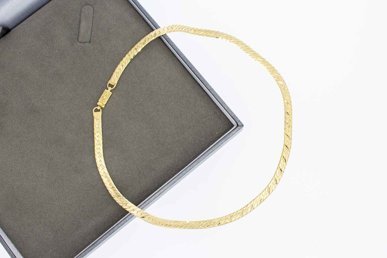 14 Karaat gouden gewalst Gourmet Collier - 40,2 cm