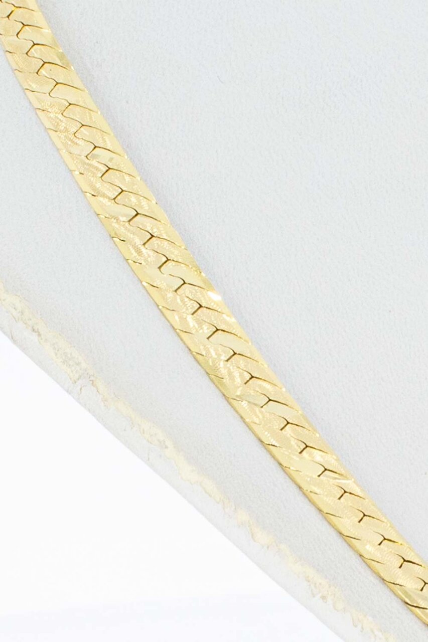 14 Karaat gouden gewalst Gourmet Collier - 40,2 cm