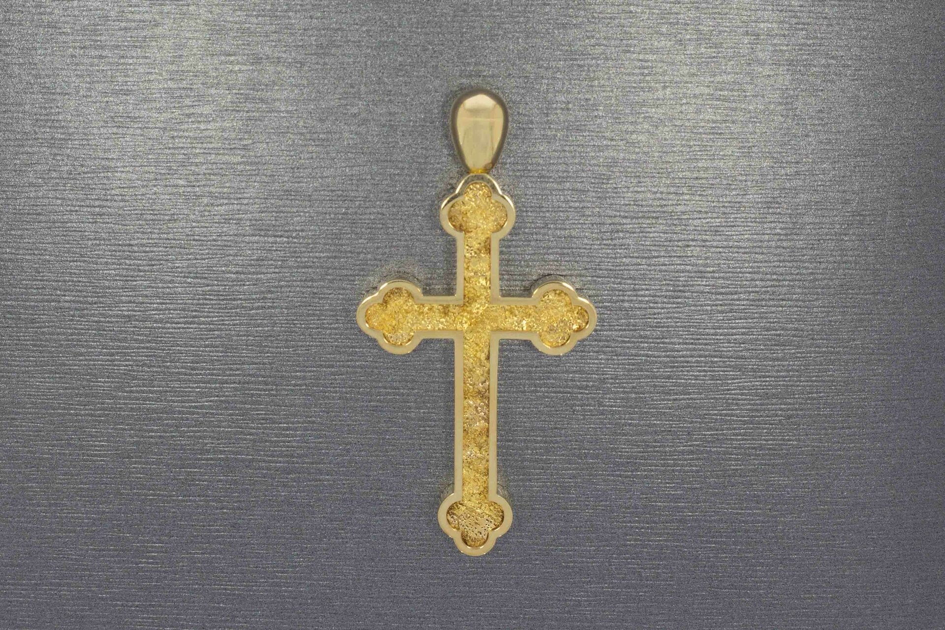 Gouden kruis hanger 14 karaat, ook als assieraad - 6 cm
