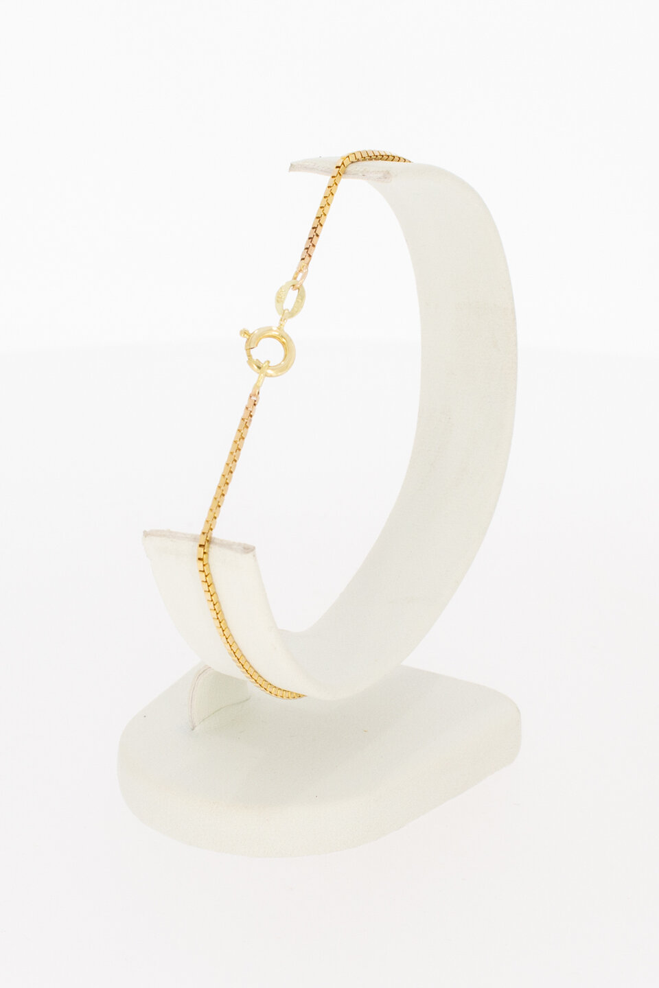 14 karaat gouden Venetiaans armbandje  20,8 cm