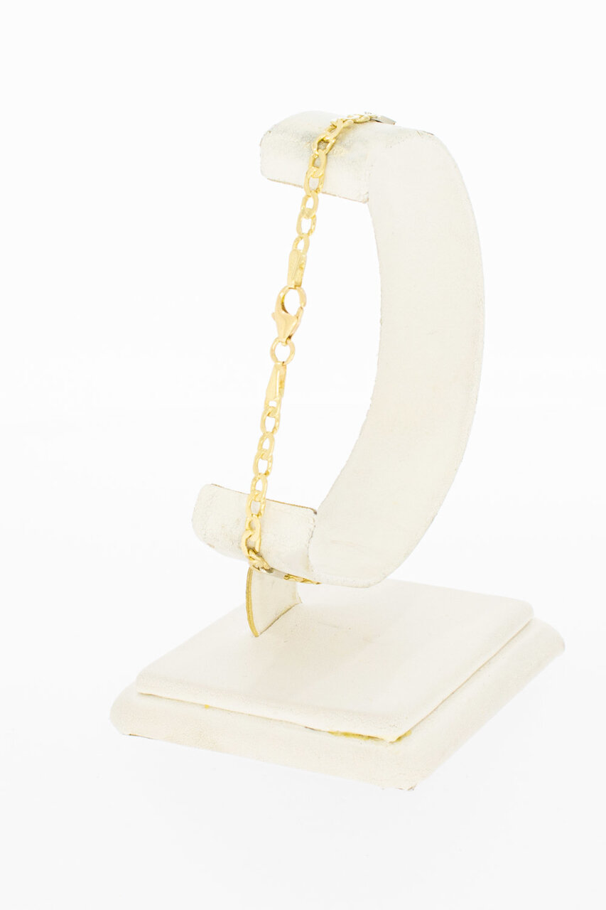 14 Karaat goud Anker armband - 20,7 cm