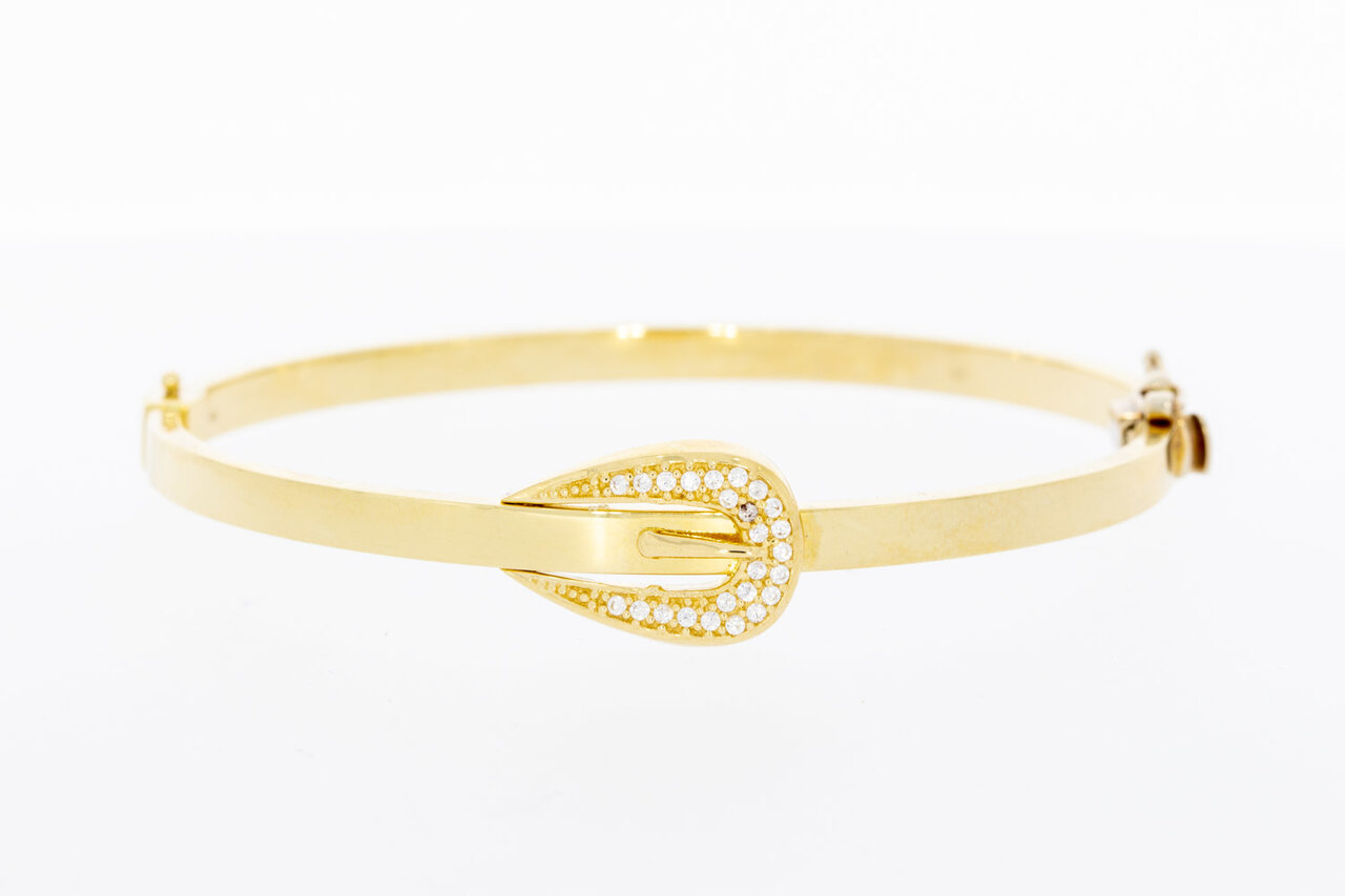 18 karaat gouden "Gesp" Slavenarmband