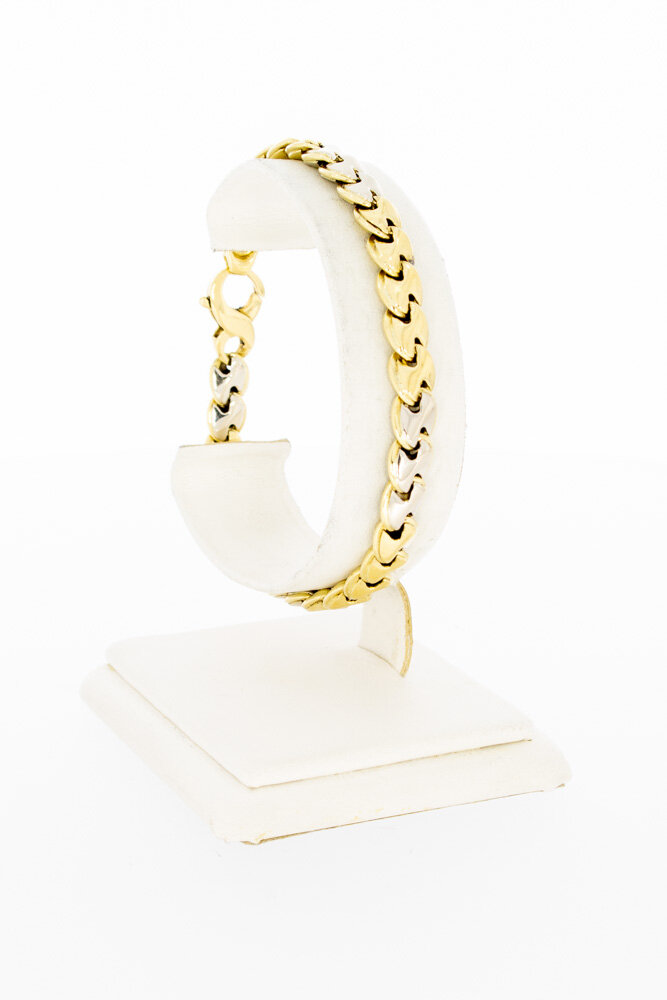18 karaat gouden Gourmet armband - 20 cm