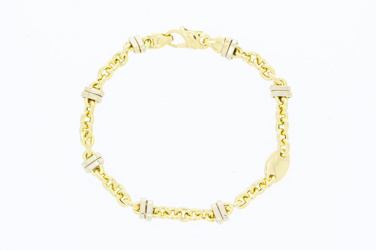 Geelgouden 18 Karaat Anker- armband - 19,1 cm