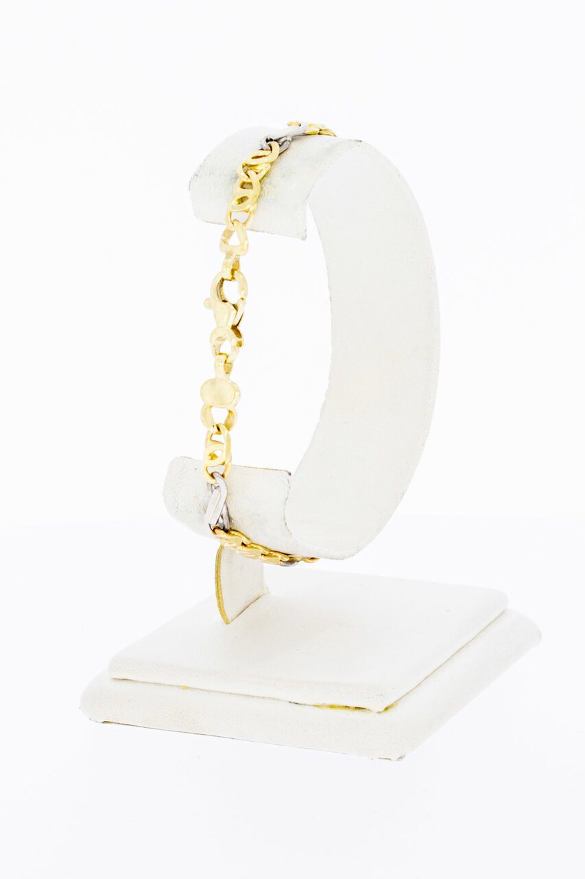 14 Karaat Valkoog Infinity armband - 20 cm