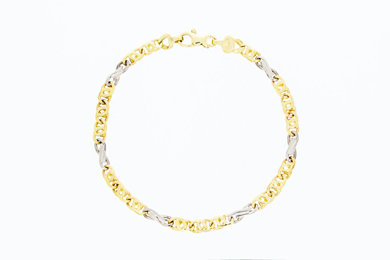 14 Karaat Valkoog Infinity armband - 20 cm