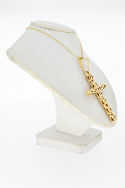 Kreuzanhänger aus 18 Karat Gold - 5,9 cm