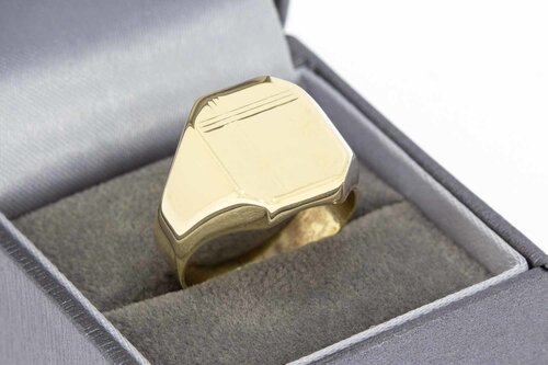 14 Karaat geel gouden Zegelring - 20,1 mm