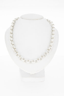 Zilveren ( 925 ) Jasseron schakel Collier - 44,7 cm