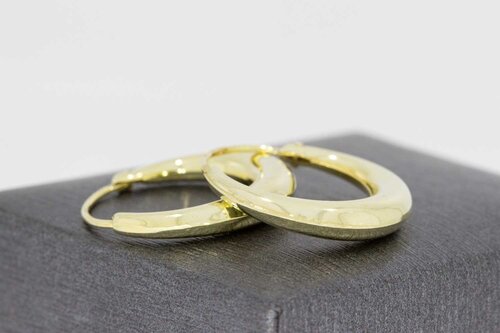 14 Karaat geel gouden Creolen - diameter 20,5 mm