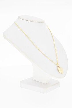 14 Karaat gouden Ketting Bedel hanger - Hartje - 1,5 cm