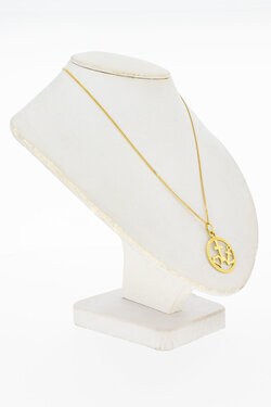 14 Karaat gouden hanger  bedel Geloof, Hoop en Liefde 