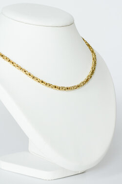 14 Karaat gouden -Byzantijns- Koningsketting- 45,5 cm