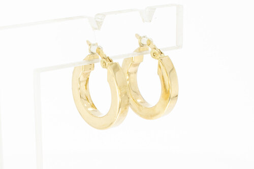 14 Karaat geel gouden Creolen  - 16,6 mm